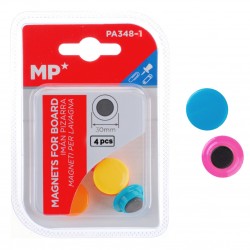 MP σετ μαγνήτες PA348-1, στρογγυλοί, 30mm, χρωματιστοί, 4τμχ