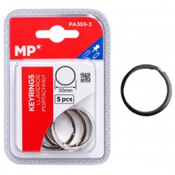 MP σετ μεταλλικοί κρίκοι κλειδιών PA355-3, 35mm, 5τμχ