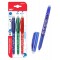 MP σετ στυλό διαρκείας PE217-1, erasable, 0.7mm, μπλε/πράσινο/κόκκινο, 3τμχ