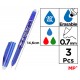 MP σετ στυλό διαρκείας PE217-1, erasable, 0.7mm, μπλε/πράσινο/κόκκινο, 3τμχ