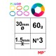 MP λαστιχάκια συσκευασίας PG016, No3, 1.5x30mm, 60g, χρωματιστά