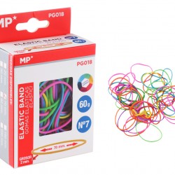 MP λαστιχάκια συσκευασίας PG018, No7, 2x70mm, 60g, χρωματιστά