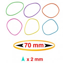 MP λαστιχάκια συσκευασίας PG018, No7, 2x70mm, 60g, χρωματιστά