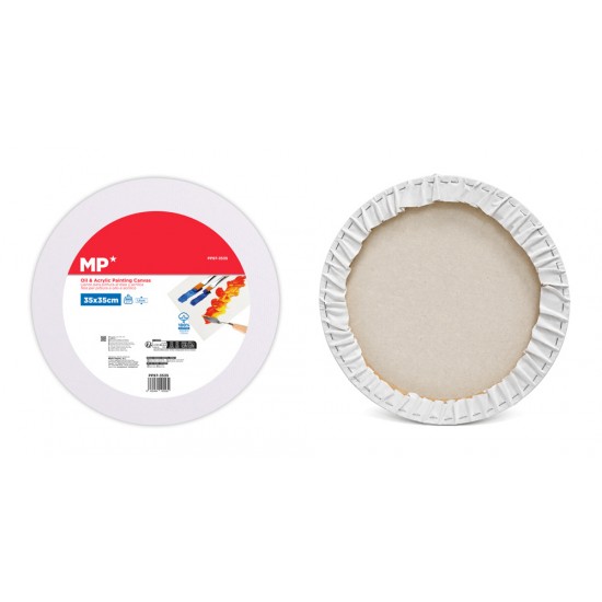 MP καμβάς τελάρο ζωγραφικής PP97-3535, 35x35cm, 380gr/m², λευκός