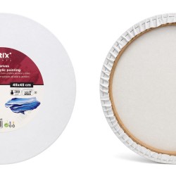 ARTIX PAINTS καμβάς τελάρο ζωγραφικής PP97-4545, 45x45cm, 380gr/m², λευκός