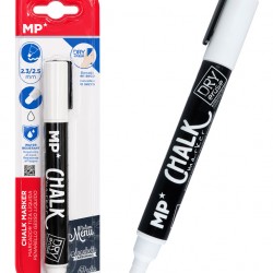 MP μαρκαδόρος υγρής κιμωλίας PE551B, 2.3-2.5mm, λευκός
