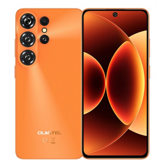OUKITEL smartphone C26, 6.63", 6/128GB, 5150mAh, πορτοκαλί