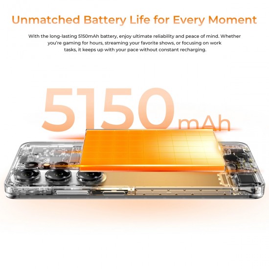 OUKITEL smartphone C26, 6.63", 6/128GB, 5150mAh, πορτοκαλί