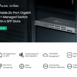 TP-LINK Omada access switch SG3428, 24-Port Gigabit, 4x SFP, V2.30