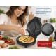 BRUNO ομελετιέρα BRN-0317, 1000W, στρόγγυλη 19cm, βαθιά, inox-μαύρη