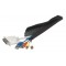 POWERTECH δεματικό καλωδίων τύπου Flex Wrap TIES-001, 1.8m, μαύρο