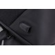 ARCTIC HUNTER τσάντα πλάτης B00208 με θήκη laptop 15.6", λουκέτο TSA, 24L, μαύρη