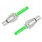 Καπάκι βαλβίδας ποδηλάτου AG304B, LED, 6.5cm, 2τμχ, πράσινο