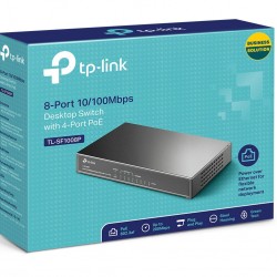TP-LINK Desktop Switch TL-SF1008P 8 Θυρών, με 4-port POE, Ver. 6.0