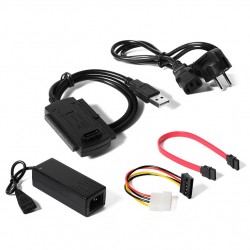 POWERTECH Converter USB 2.0 σε IDE & SATA CAB-U122, με τροφοδοσία, 0.8m