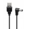 POWERTECH καλώδιο USB σε DC 5.5x2.5mm CAB-U121, copper, 1.5m, μαύρο