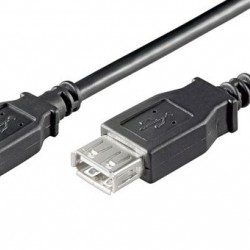 GOOBAY καλώδιο προέκτασης USB 93599, αρσενικό σε θηλυκό, 1.8m, μαύρο