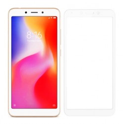 POWERTECH Tempered Glass 5D Full Glue για Xiaomi Redmi 6/6A, White
