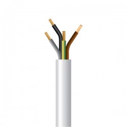 ΚΑΛΩΔΙΟ ΕΥΚΑΜΠΤΟ H05VV-F 4Χ1,5mm² ΛΕΥΚΟ (100m/Roll)