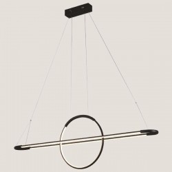 ΦΩΤΙΣΤΙΚΟ ΚΡΕΜΑΣΤΟ ΓΡΑΜΜΙΚΟ LED 45W 3000Κ 120X150 ΜΑΥΡΟ ARTE ILLUMINA