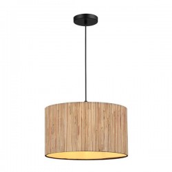 ΦΩΤΙΣΤΙΚΟ ΚΡΕΜΑΣΤΟ PAMPAS ΜΟΝΟΦΩΤΟ 1XE27 Max 15W Φ350X1260mm ΜΠΕΖ ARTE ILLUMINA AENON