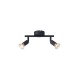 ΣΠΟΤ ΚΙΝΗΤΟ ΜΕΤΑΛΛΟ 2ΦΩΤΟ 2XGU10 Max 7W 220X80X125mm ΜΑΥΡΟ ARTE ILLUMINA VORRAS