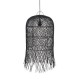 ΦΩΤΙΣΤΙΚΟ ΚΡΕΜΑΣΤΟ ΜΟΝΟΦΩΤΟ Ε27 MAX 60W Ø33x210mm RATTAN ΜΑΥΡΟ ARTE ILLUMINA KAI