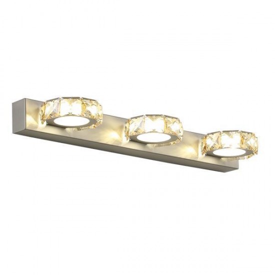 ΑΠΛΙΚΑ ΤΟΙΧΟΥ LED 9W 4000Κ ΟΒΑΛ 3Φ 460X50X116 ΝΙΚΕΛ ARTE ILLUMINA