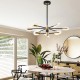 ΦΩΤΙΣΤΙΚΟ ΚΡΕΜΑΣΤΟ 9ΦΩΤΟ LED 63W 3CCT 88X65 ΜΑΥΡΟ-ΧΡΥΣΟ ARTE ILLUMINA