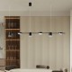 ΦΩΤΙΣΤΙΚΟ ΚΡΕΜΑΣΤΟ 6ΦΩΤΟ LED 36W 153X150 ΜΑΥΡΟ ARTE ILLUMINA