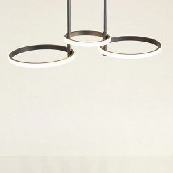 ΦΩΤΙΣΤΙΚΟ ΚΡΕΜΑΣΤΟ 3ΦΩΤΟ LED 33W 700X280X250 ΜΑΥΡΟ ARTE ILLUMINA