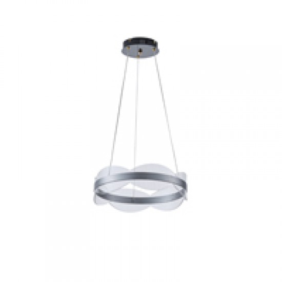 ΦΩΤΙΣΤΙΚΟ ΚΡΕΜΑΣΤΟ ΑΚΡΥΛΙΚΟ ΣΤΡΟΓΓΥΛΟ LED 48W 4320Lm 3000K Φ400X1200mm ΑΣΗΜΙ ARTE ILLUMINA TORINO