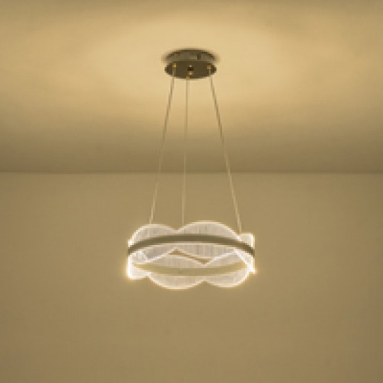 ΦΩΤΙΣΤΙΚΟ ΚΡΕΜΑΣΤΟ ΑΚΡΥΛΙΚΟ ΣΤΡΟΓΓΥΛΟ LED 48W 4320Lm 3000K Φ400X1200mm ΑΣΗΜΙ ARTE ILLUMINA TORINO