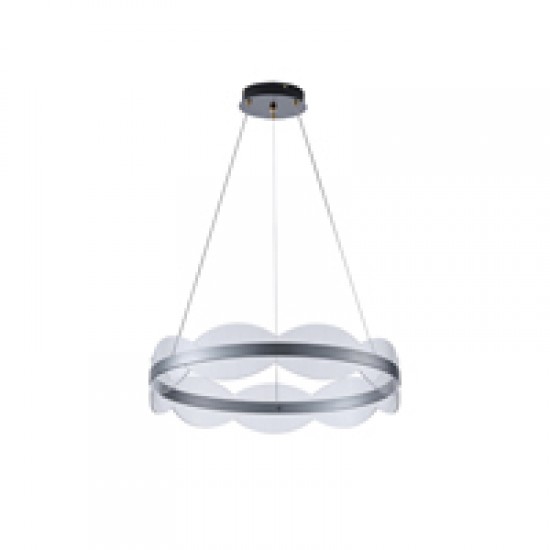 ΦΩΤΙΣΤΙΚΟ ΚΡΕΜΑΣΤΟ ΑΚΡΥΛΙΚΟ ΣΤΡΟΓΓΥΛΟ LED 60W 5400Lm 3000K Φ600X1200mm ΑΣΗΜΙ ARTE ILLUMINA TORINO
