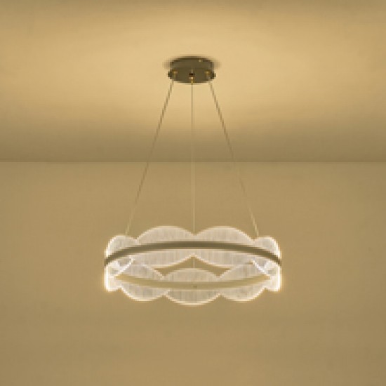ΦΩΤΙΣΤΙΚΟ ΚΡΕΜΑΣΤΟ ΑΚΡΥΛΙΚΟ ΣΤΡΟΓΓΥΛΟ LED 60W 5400Lm 3000K Φ600X1200mm ΑΣΗΜΙ ARTE ILLUMINA TORINO