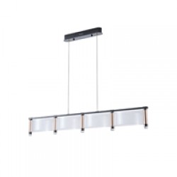 ΦΩΤΙΣΤΙΚΟ ΚΡΕΜΑΣΤΟ ΑΚΡΥΛΙΚΟ LED 60W 5400Lm 3000K 1200X270X175mm Γαλλικό Χρυσό ARTE ILLUMINA RAVENA