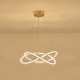 ΦΩΤΙΣΤΙΚΟ ΚΡΕΜΑΣΤΟ ΑΛΟΥΜΙΝΙO ΣΤΡΟΓΓΥΛΟ LED 38W 3000Lm 3000K Φ500X1200mm ΧΡΥΣΟ-ΔΙΑΦΑΝΕΣ ARTE ILLUMINA SATURN
