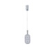 ΦΩΤΙΣΤΙΚΟ ΚΡΕΜΑΣΤΟ ΜΕΤΑΛΛΟ ΜΟΝΟΦΩΤΟ LED 6.3W 648Lm 3000K Φ130X1588mm ΑΣΗΜΙ ARTE ILLUMINA PERFORATO