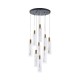 ΦΩΤΙΣΤΙΚΟ ΚΡΕΜΑΣΤΟ ΓΥΑΛΙ 9ΦΩΤΟ LED 60W 7200Lm 3000K Φ500X2430mm ΔΙΑΦΑΝΕΣ ARTE ILLUMINA VIAL