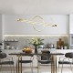 ΦΩΤΙΣΤΙΚΟ ΚΡΕΜΑΣΤΟ ΓΡΑΜΜΙΚΟ LED 45W 3000Κ 120X150 ΧΡΥΣΟ ARTE ILLUMINA