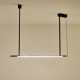 ΦΩΤΙΣΤΙΚΟ ΚΡΕΜΑΣΤΟ ΜΕΤΑΛΛΟ-ΔΕΡΜΑ LED 25W 1750Lm 3000K 1400X60X1200mm ΜΑΥΡΟ ARTE ILLUMINA LINEA