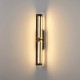 ΑΠΛΙΚΑ TOIXOY ΑΛΟΥΜΙΝΙΟ-ΜΕΤΑΛΛΟ-ΑΚΡΥΛΙΚΟ LED 12W 840Lm 3000K 60X600mm ΜΑΥΡΟ-ΧΡΥΣΟ ARTE ILLUMINA LUIS