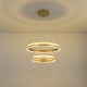 ΦΩΤΙΣΤΙΚΟ ΚΡΕΜΑΣΤΟ ΣΤΡΟΓΓΥΛΗ LED 80W 4800Lm 3000K 600X1500mm ΧΡΥΣΟ ARTE ILLUMINA SERENITY