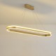 ΦΩΤΙΣΤΙΚΟ ΚΡΕΜΑΣΤΟ ΓΡΑΜΜΙΚΟ LED 60W 3600Lm 3000K 1200X1500mm ΧΡΥΣΟ ARTE ILLUMINA SERENITY