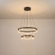 ΦΩΤΙΣΤΙΚΟ ΚΡΕΜΑΣΤΟ ΟΒΑΛ LED 85W 5100Lm 3000K Φ600X1500mm ΜΑΥΡΟ ARTE ILLUMINA LUCEO