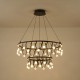 ΦΩΤΙΣΤΙΚΟ ΚΡΕΜΑΣΤΟ ΟΒΑΛ LED 85W 5100Lm 3000K Φ800mm ΜΑΥΡΟ ARTE ILLUMINA LEVATE