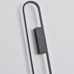 ΑΠΛΙΚΑ ΤΟΙΧΟΥ ΑΛΟΥΜΙΝΙΟ LED 18W 2340Lm 3000K 100x800mm ΜΑΥΡΟ ARTE ILLUMINA ELIX