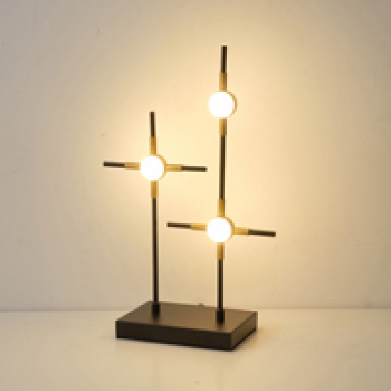 ΦΩΤΙΣΤΙΚΟ ΕΠΙΤΡΑΠΕΖΙΟ LED 12W 720Lm 3000K 27X12X43 ΜΑΥΡΟ-ΧΡΥΣΟ ARTE ILLUMINA STELA