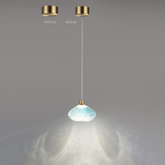 ΦΩΤΙΣΤΙΚΟ ΚΡΕΜΑΣΤΟ ΓΥΑΛΙ 4W 240Lm 3000K L15XH150 ΧΡΥΣΟ ARTE ILLUMINA CITRUS