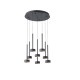ΦΩΤΙΣΤΙΚΟ ΚΡΕΜΑΣΤΟ 55W 3300Lm 3000K Φ50XH180 ΜΑΥΡΟ ARTE ILLUMINA ISOLA